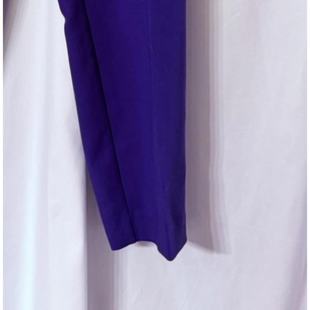 NWT Ann Taylor The Slim High Rise Womens Stretch Ultra Violet Pants Trousers 14 - Picture 8 of 8